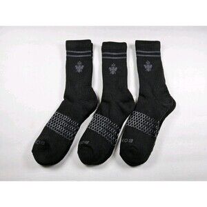 Bombas Original Stripe Crew Socks Lot Of 3 Pairs Size M